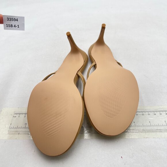 XYD Tan Thong Sandals Mid Heel Flip Flops Open Toe Daily Wearing Slippers - Picture 7 of 8